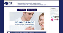Desktop Screenshot of neuraltherapie.at